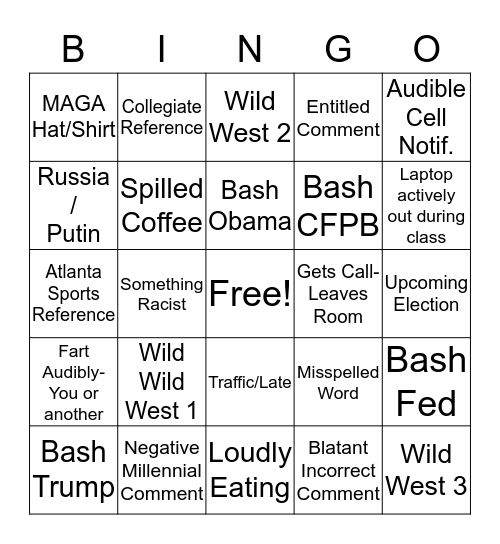 Continuing Ed Bingo  Bingo Card