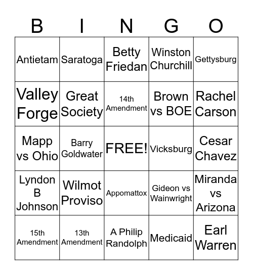 11.2 Review Bingo Card