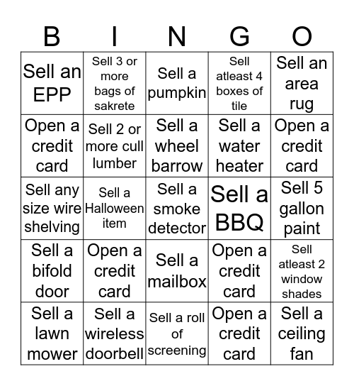 CAM 2018 Bingo Card