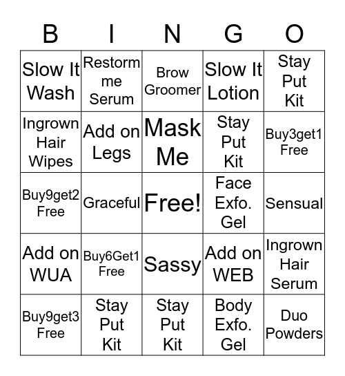 EWC La Grange Bingo Card