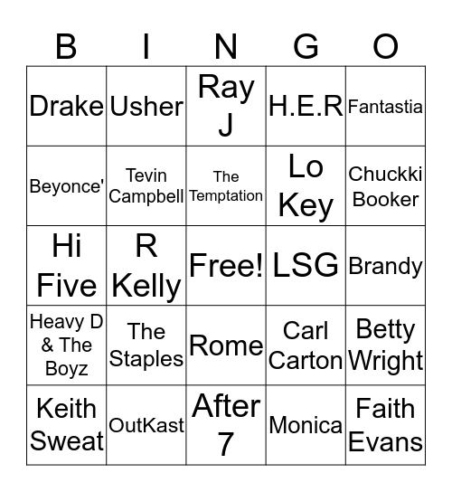 Trap Bingo(5$ Blackout Card) Bingo Card