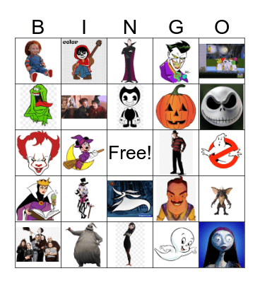 Happy Halloween Bingo Card