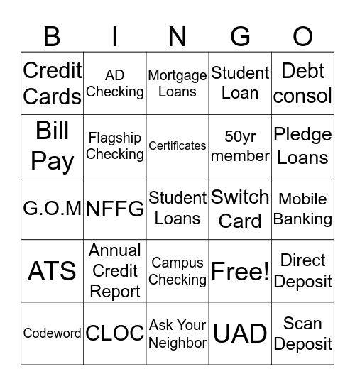 GEM Bingo Card