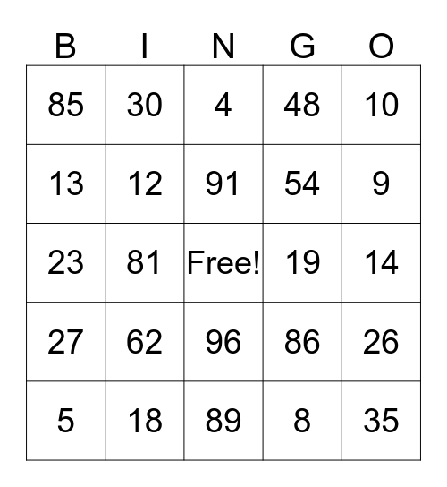 Loven’s 50th birthday Bingo Card