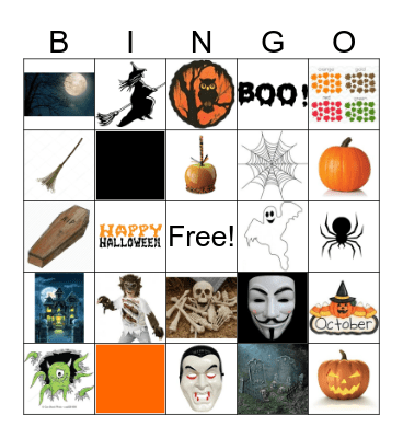 Halloween Bingo Card