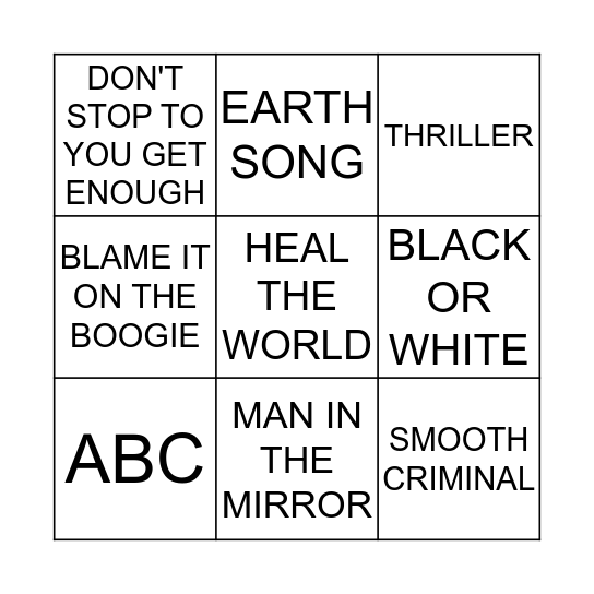 DALLAS' BIRTHDAY BINGO Card