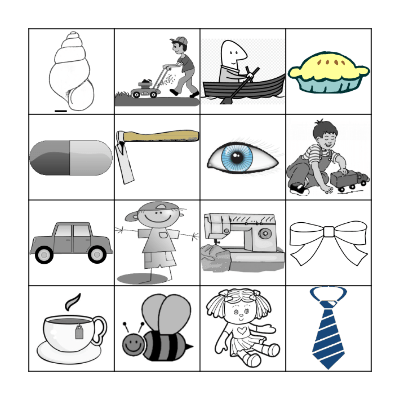 Drop & Say Bingo Card