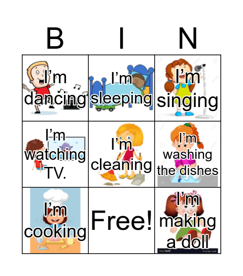 What Are You Doing Bingo Card