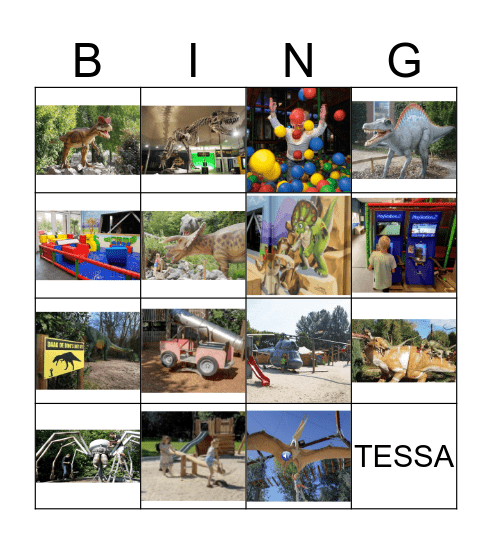 Dinoland 13 oktober 2018 Bingo Card