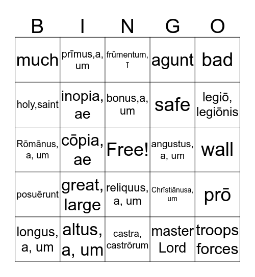 Untitled B                                                                                                                                                                                                                      Lesson 7/Misc. Bingo Card