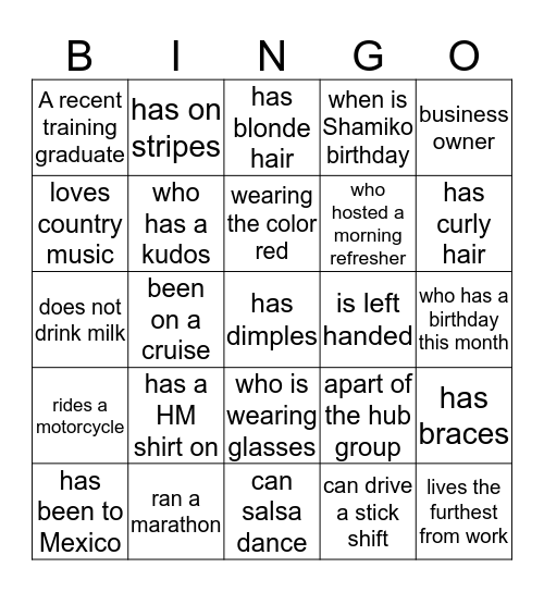 MPCG Bingo Card