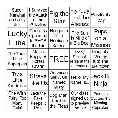 Enchanted Forest Book Fair BINGO Card