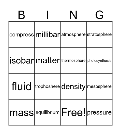 Password Quiz #2 Bingo Card