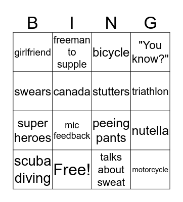 ECO Bingo Card