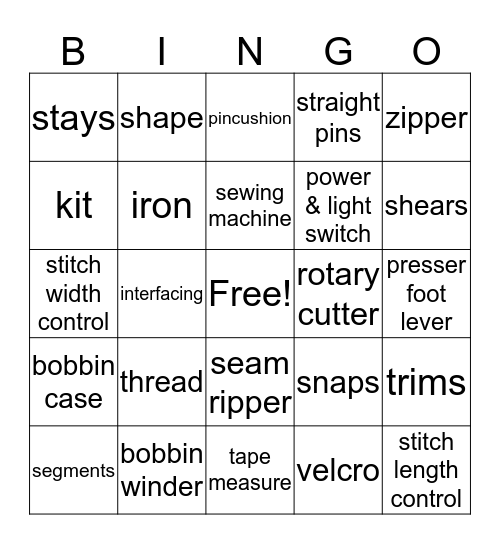 BINGO Card