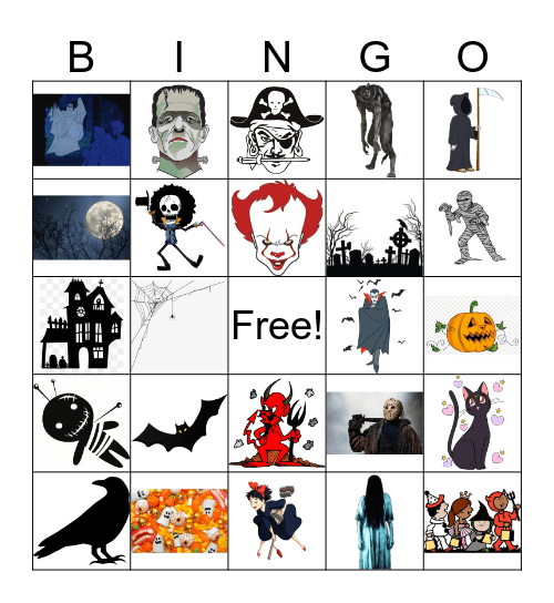 Halloween Bingo Card