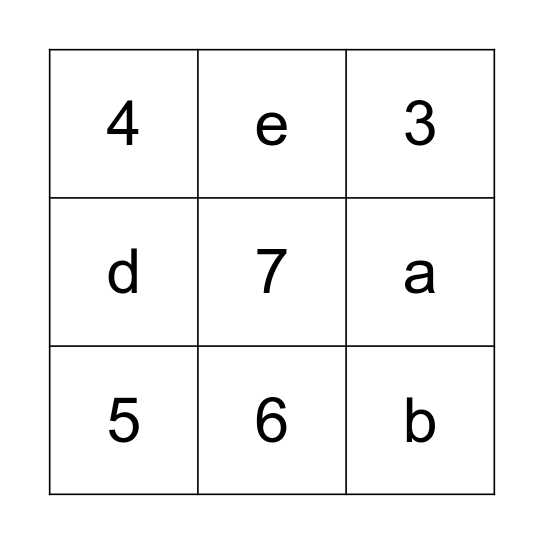 Brooch Bingo Test Bingo Card