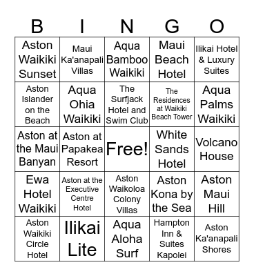 Advantage BINGO Bonanza!!!! Bingo Card