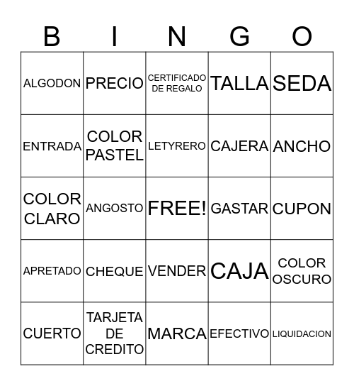 chapter 2 b Bingo Card