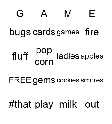 Bingo Card