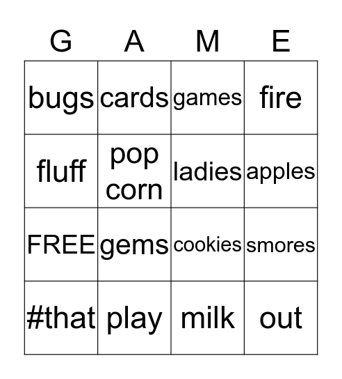 Bingo Card