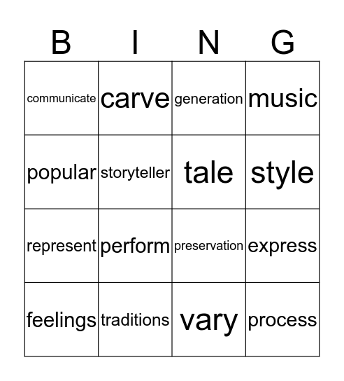 GR3 Unit6 Parts1&2 REACH Bingo Card