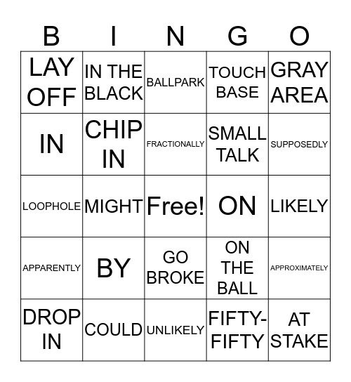 SAEG Bingo Card