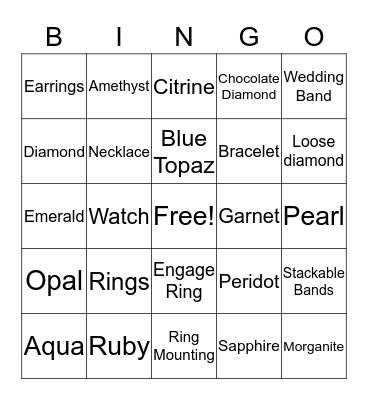 Amrhein’s Bingo Card