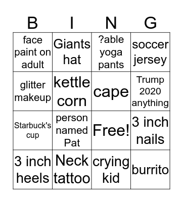 Pumpkin Fest Fun Bingo Card