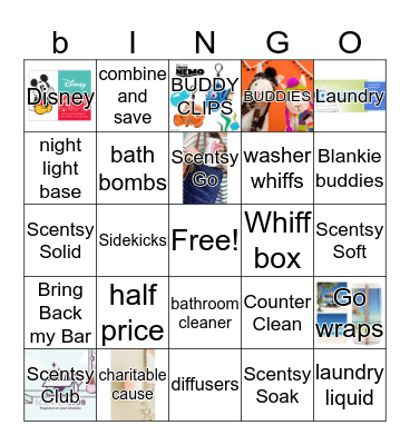 Scentsy Bingo Card