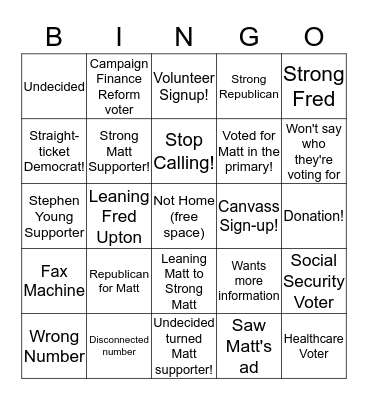 GAME OF PHONES Bingo Card