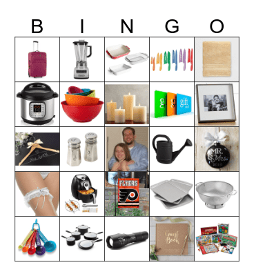 Debbie's Wedding Shower Bingo Card