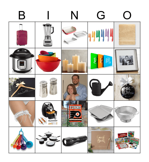 Debbie's Wedding Shower Bingo Card