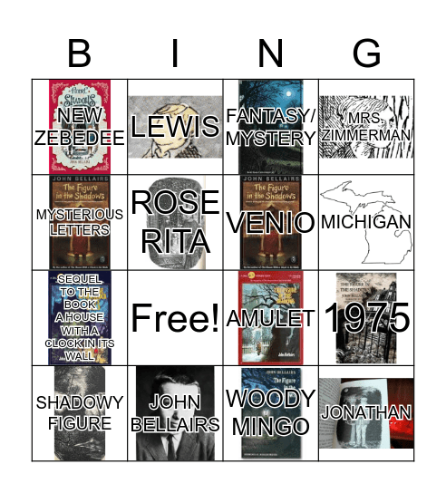 THE FIGURE IN THE SHADOWS BINGO Card