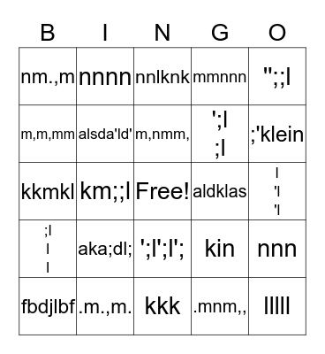 Health Theory Bingo  Bingo Card