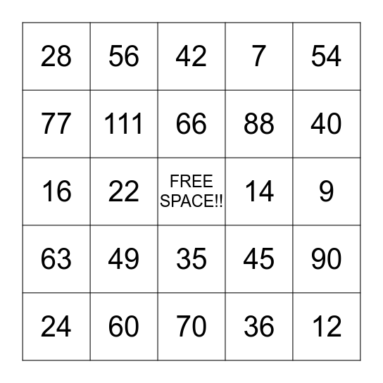 ITS BINGO TIME Y'ALL Bingo Card