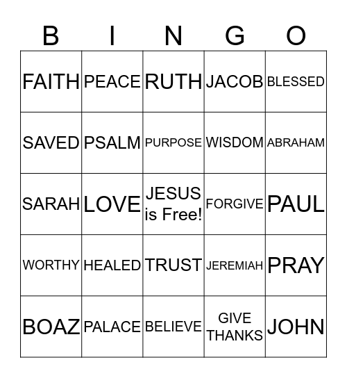 EMPOWERMENT WORKSHOP Bingo Card