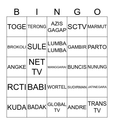 MAIHANI Bingo Card