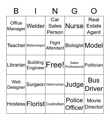 Career II Bingo Card