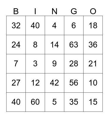 IT'S BINGO TIME Bingo Card