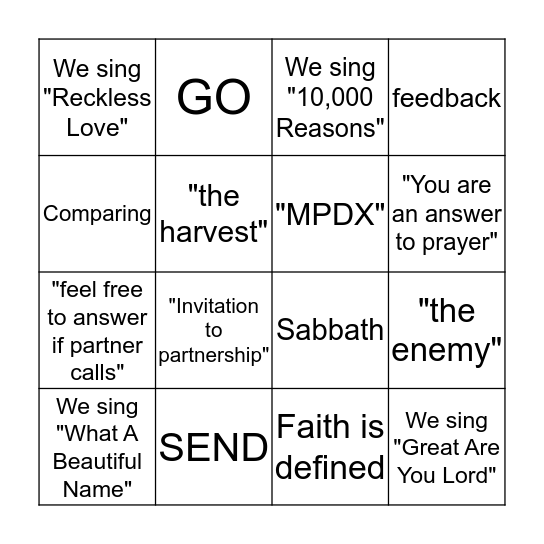 The Bingo Heart I Bingo Card