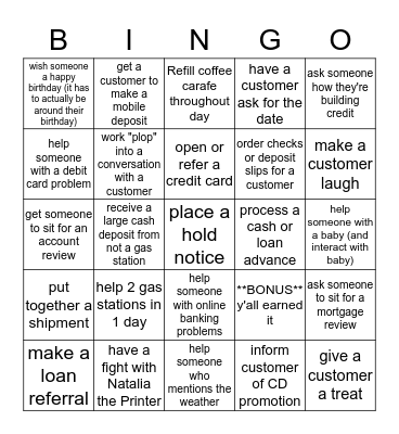 LOMBARD BINGO: BLACKOUT Bingo Card