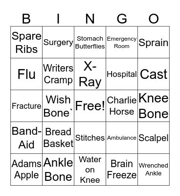 Operation BINGO Card