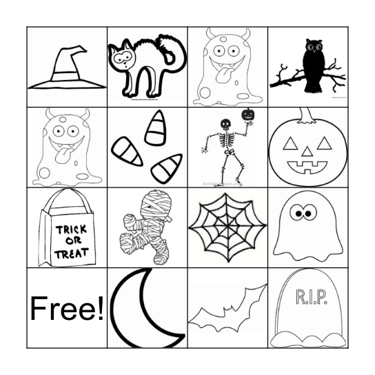 Halloween Bingo  Bingo Card