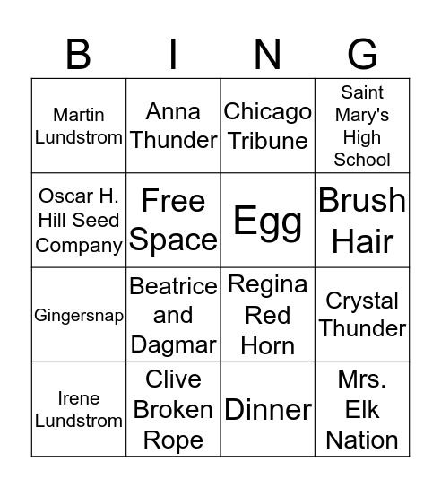 Chapter 5 - Morse Code Bingo Card