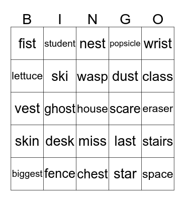 /s/ Bingo Card