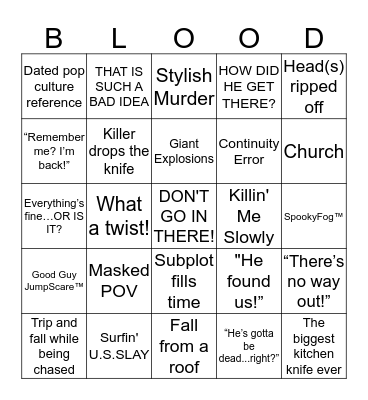 Round 4 Bingo Card