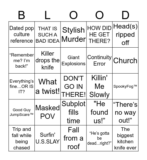 Round 4 Bingo Card