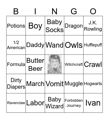 Baby Wizard Bingo Card