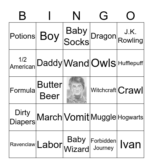 Baby Wizard Bingo Card